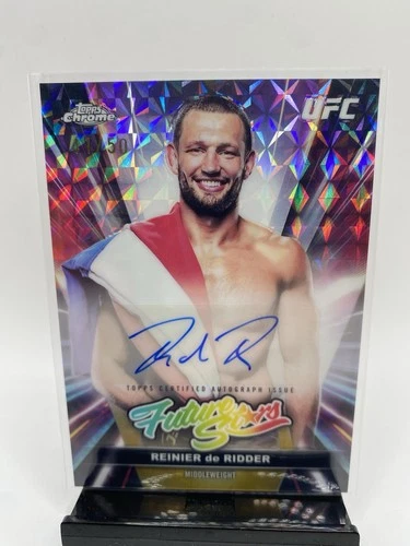 2026 Topps UFC Chrome Reinier de Ridder Future Stars Auto Gold Geometric /50