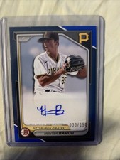 2024 Bowman Paper Prospect Auto Hunter Barco Blue /150 Autograph Pirates