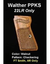 Walther PPKS Grips 22LR "BASICS" Collection • All Colors Ft Smith Arkansas Only