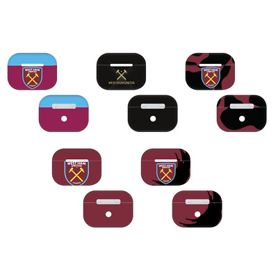 OFFIZIELLE WEST HAM UNITED FC KUNST VINYL STICKER SKIN DECAL FOR APPLE AIRPODS