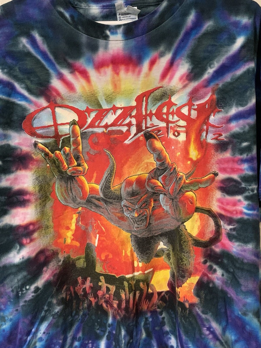 OzzFest 2002 Tour T-shirt System Zombie Adema Black Label POD RARE
