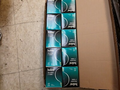 (10 pk) Halco 5004 Decorator 3'' Globe Light Bulb G25WH40