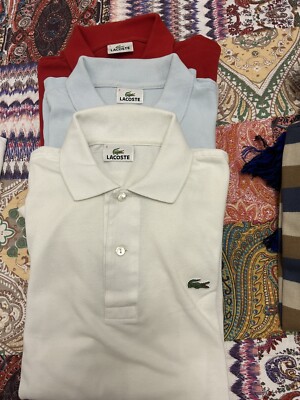 POLO LACOSTE TAGLIA S 3 MANICA CORTA REGULAR FIT ORIGINALI USATE OTTIMO  STATO | eBay