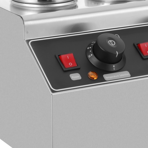 3 Flaschen Elektrischer Soßenwärmer Maschine Heiße Schokolade Erwärmen 240W 50Hz - Bild 3 von 8