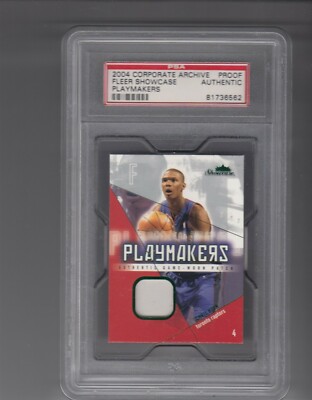 2004-05 Chris Bosh Showcase Playmakers Green Corporate TEST PROOF Patch - PSA