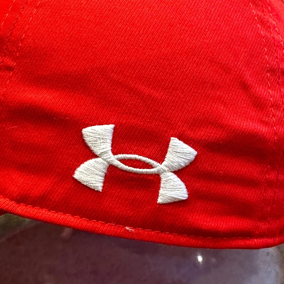Gorra de béisbol Cincinnati Bearcats Under Armour para hombre roja ajustable con tirantes Foto 4 de 4