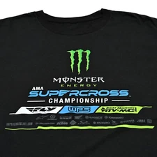 Monster Energy Supercross Championship T-Shirt Mens Small Long Sleeve Motocross
