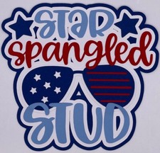 4th of July - Paper Piecing Scrapbook Embellishment Die Cuts