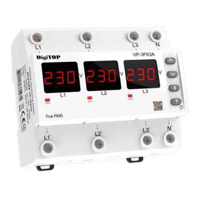 Voltage monitoring relay (three-phase) DigiTOP VP-3F63A