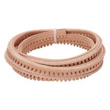 2.19yards/2m Leather Shoes Wave Edge Strip Cord Dark Salmon 16x9mm