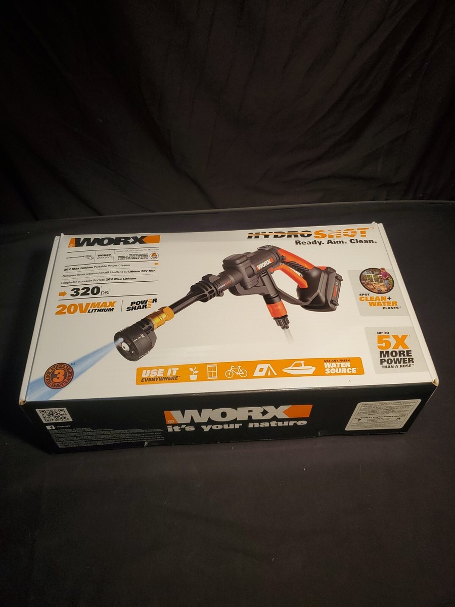 新品 WORX Hydroshot WG629.6 NEW WORX HYDROSHOT WG629 20V WITHOUT NOZZLE OR BATTERY | eBay
