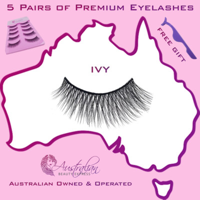 5 Pairs 3D False Eyelashes Long Natural Looking Eyelash Extensions Fake Lashes