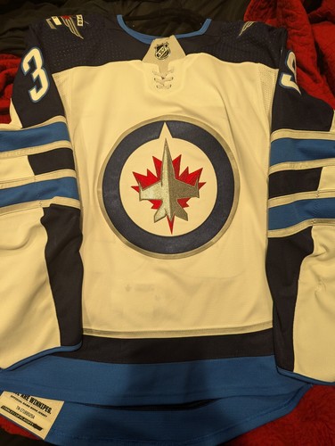 2017-2018 Winnipeg Jets Tobias Enstrom Playoff Game-Worn Jersey - Picture 3 of 3