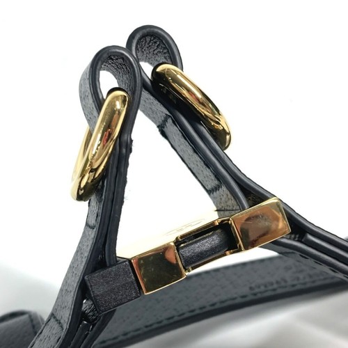 Arnés Gucci de cuero negro para perros talla S con caja bolsa antipolvo sin usar W7 - Imagen 5 de 10