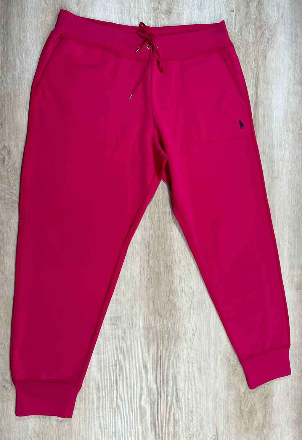 Polo Ralph Lauren Donna Nuovi Senza Etichette Rosa L Jogger Palestra Sportiva Small Pony