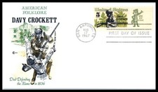 1967 Davy Crockett pioneer 5c Sc 1330 Zip single FDC Cover Craft cachet (59