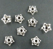 500pcs Tibetan Silver Star Spacer Beads 7.5x2.5mm zn568