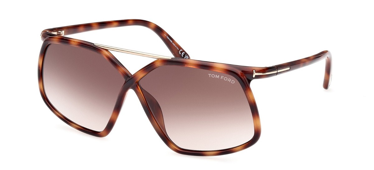 Tom Ford MERYL FT 1038 Havana/Brown Shaded (52F) Sunglasses 
