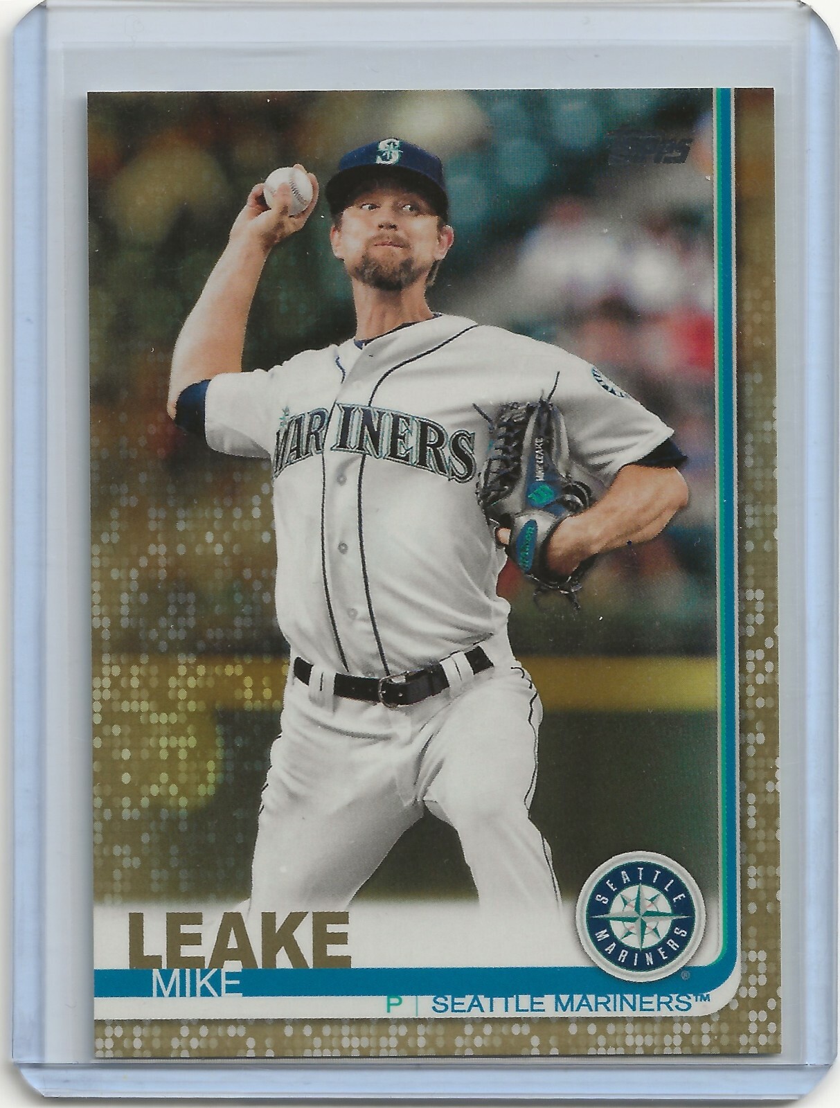 MIKE LEAKE 2019 Topps Series 1 Gold Parallel Seattle Mariners (#27) 392/2019