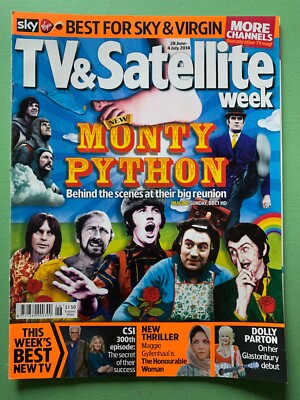 TV & SATELLITE WEEK 28-June-2014 MONTY PYTHON Maggie Gyllenhaal Dolly Parton CSI