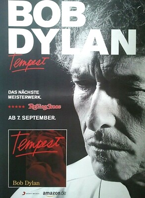 BOB DYLAN  2012  PROMO - orig. Promo Poster - Album Plakat - DIN A1