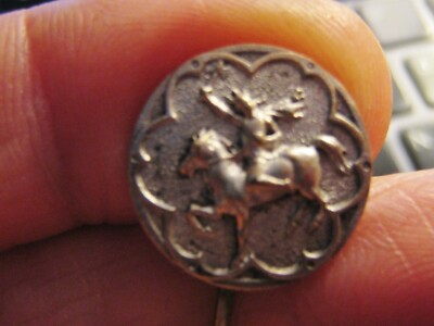 Épingle à Cravate Ancienne En Argent Massif Poinçonné - Vintage