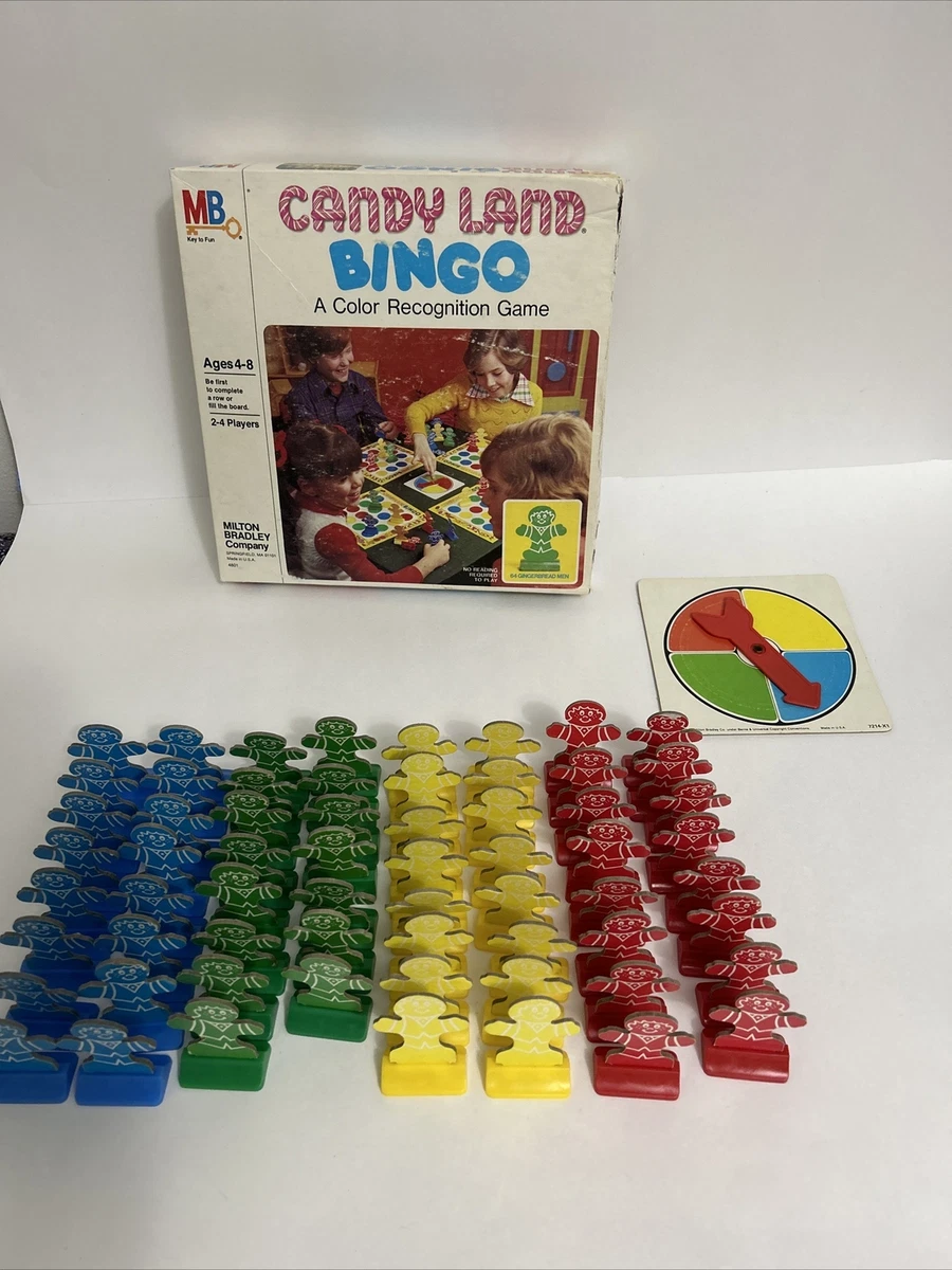 Vintage Candy Land Bingo 1978 Milton Bradley Board Game Color