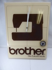 Brother N&auml;hmaschinen Werbeuhr Reklame Werbung Uhr