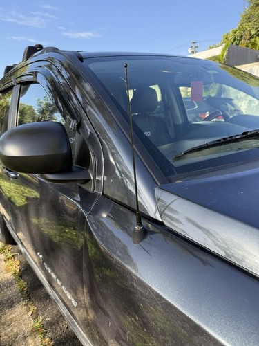 12" Black Stainless Antenna Mast AM/FM for Jeep Compass / Patriot 2007-2017 New - Picture 6 of 18