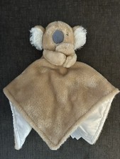 Carters Child of Mine KOALA BEAR Baby Lovey Security Blanket Tan Satin 13x13