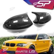 Real Carbon Fiber Mirror Cover Caps For BMW E90 E91 E92 E93 PRE-LCI Replacement