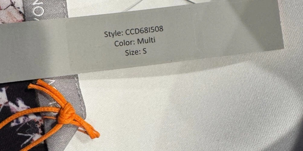 VETEMENTS Abito Clover Canyon taglia small senza maniche scollo a V petali poetici aderente e svasato