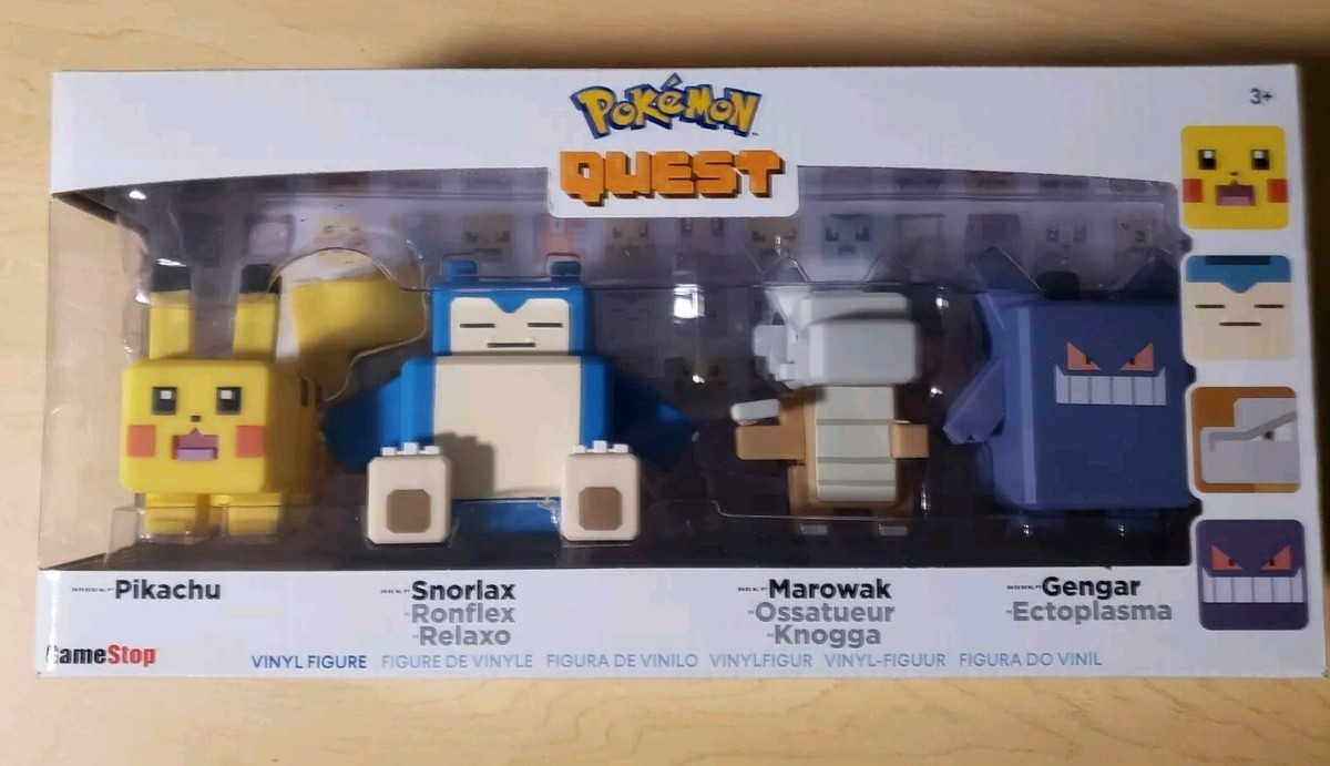 ポケパークグッズ Pokemon Quest Figure 4 Pack Pikachu Snorlax Marowak Gengar