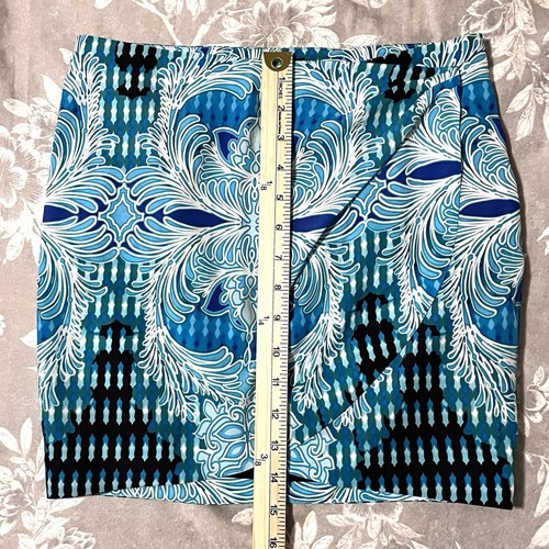 BEBE Draped Tulip Wrap Skirt NWT SZ 00 XXS Blue Y2K NDS Resort Vacation Beach - 第 14/14 張圖片