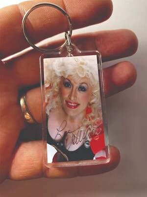 Dolly Parton Keychain Country Music Star Coat Of Many Colors