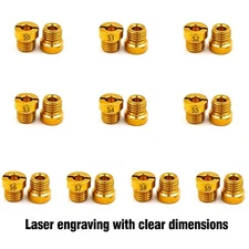 For Holley Carburetor Gas Main JETS ASSORTMENT KIT 50-59 1/4-32 2 EACH 20 PACK