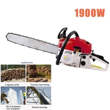 1900W Multifunctional Wood Gas Chainsaw Cutter Pruning Saw 52CC Handheld Tool