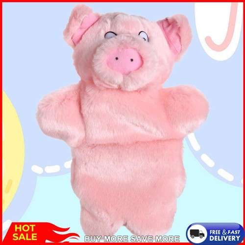 Pig Hand Puppet Stuffed Animal Toy Interactive 26cm for Imaginative Pretend Play