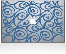 The Decal Guru Curly Tangle Swirl Pattern Decal Vinyl Sticker, 15" MacBook Pro