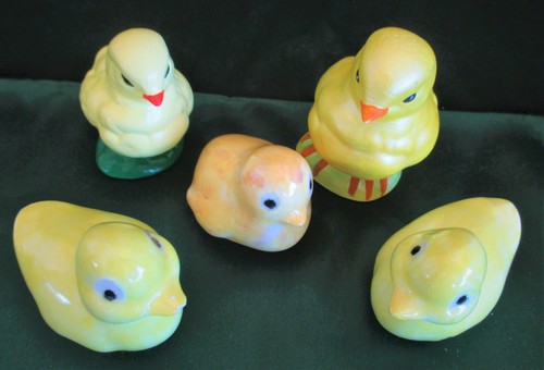 Yellow Ducks and Chicks Figurines 5 pieces - Picture 11 of 12