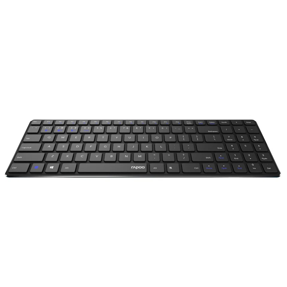 Rapoo E9100M Tastatur RF Wireless QWERTY Schwarz - (DEU Layout - QWERTZ) - Bild 2 von 4