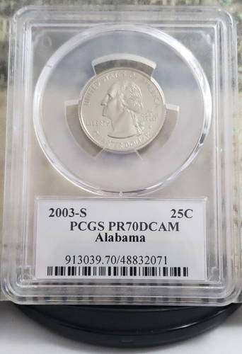 2003-S State Label Quarter – Alabama - PCGS PR70DCAM - Top Grade! 2071 - Picture 6 of 6