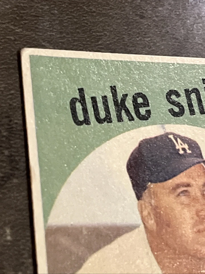 🔥🟦 Duke Snider🟦🔥 1959 Topps #20 De colección Salón de la fama Dodgers Foto 3 de 4