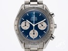 *RARE* Omega Speedmaster Reduced "Blue Inverted Panda" Watch 3510.82.00 w/ B&P