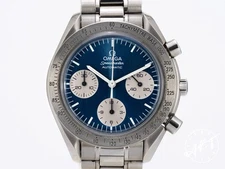 *RARE* Omega Speedmaster Reduced "Blue Inverted Panda" Watch 3510.82.00 w/ B&P