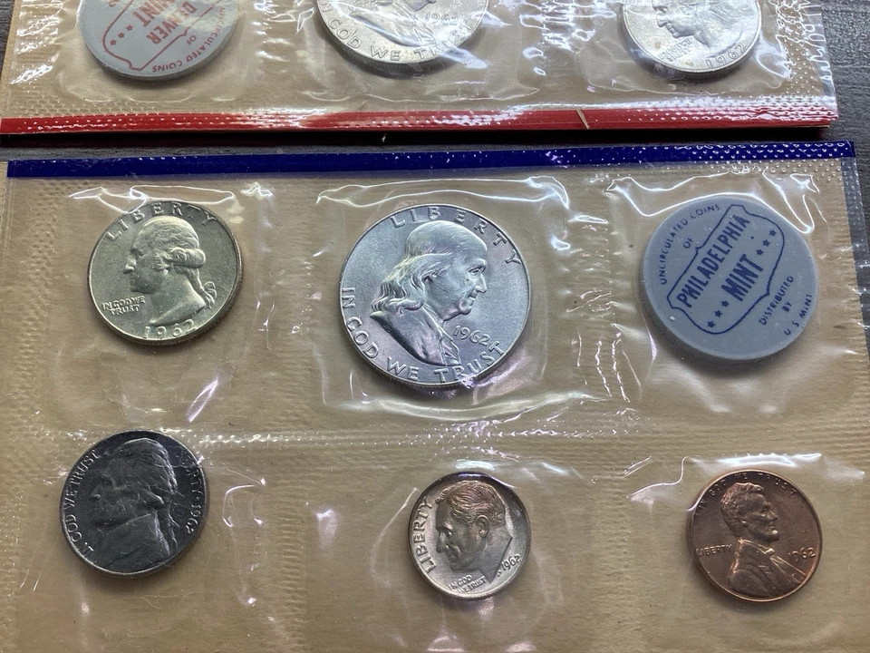 1963 PD US Mint Uncirculated MintSet Complete with Original Packaging 09112552er - Image 3 of 4