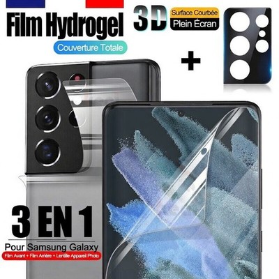 Hydrogel Film Für Samsung S26 S25 S24 S23 S22 Ultra Plus Vor/Hinten + 3D Kamera