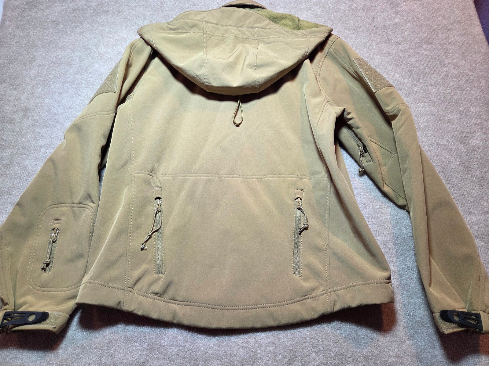 Rothco Jacket Tan Tactical Soft Shell Hooded Flee… - image 8