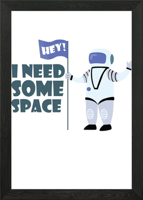 #ad I Need Some Space Framed Wall Art Poster Canvas Print Picture GBP 34.95