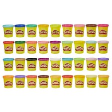 36 Pack Mega Fun Set for Toddlers Non Toxic Modelling Compound Bulk Set with 36